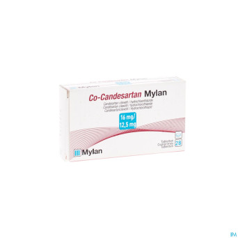 Co candesartan mylan tabl 28 x 16 mg/12,5 mg