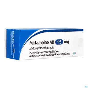 Mirtazapine apotex 15 mg comp orodisp 90