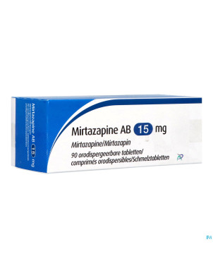Mirtazapine apotex 15 mg comp orodisp 90