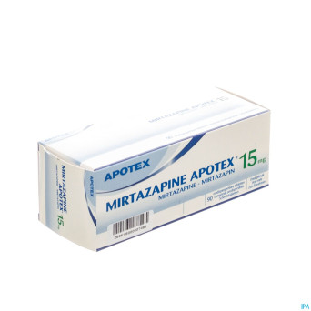 Mirtazapine apotex 15 mg comp orodisp 90