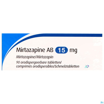 Mirtazapine apotex 15 mg comp orodisp 90