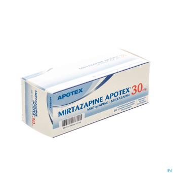 Mirtazapine apotex 30 mg comp orodisp 90