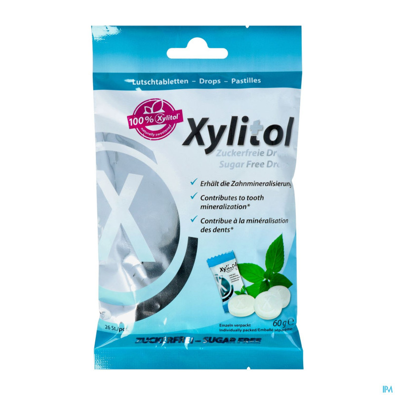 Miradent xylitol drops menthe past a sucer 26