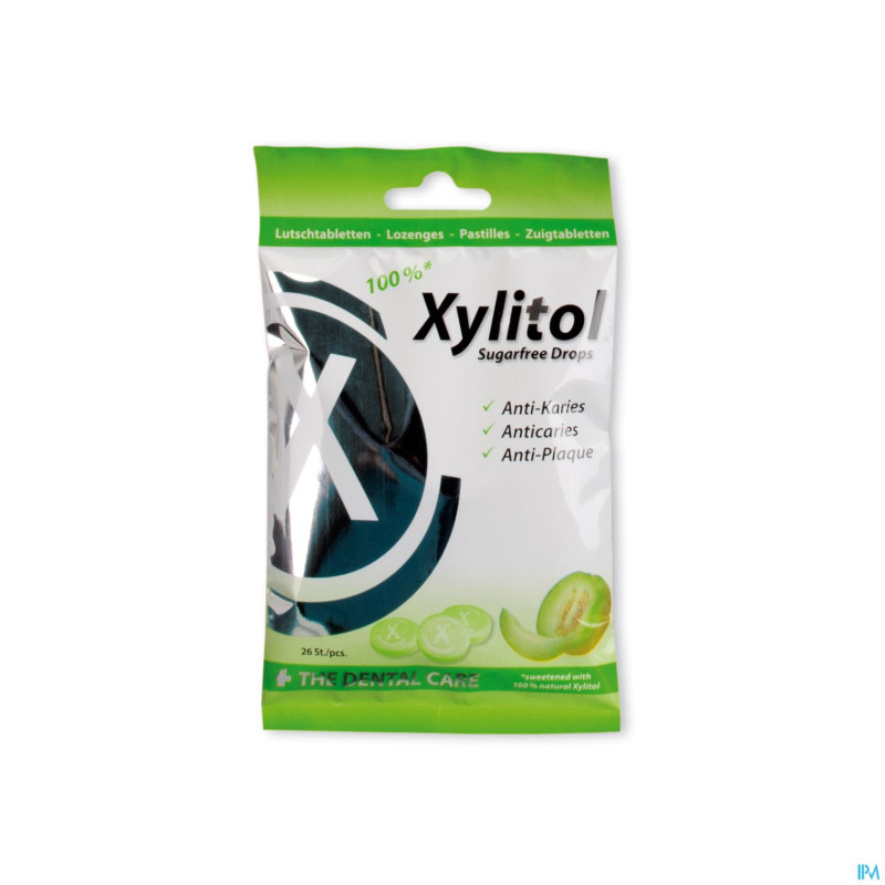 Miradent xylitol drops melon  past a sucer 26