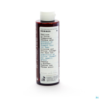 Korres kh shampooing nettle&licor.    250ml