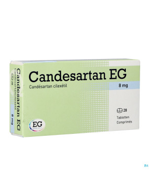 Candesartan eg 8mg comp 28x8mg