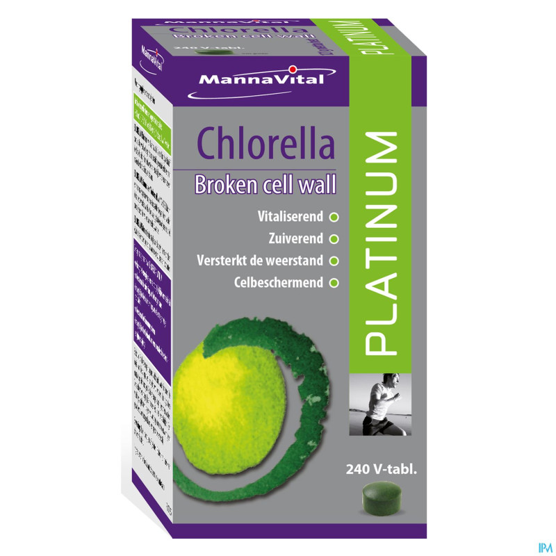 Mannavital chlorella platinum v-tabl 240