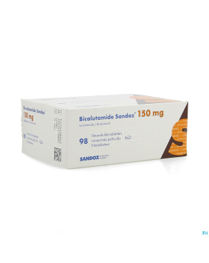 Bicalutamide sandoz 150 mg comp pell 98 x 150mg