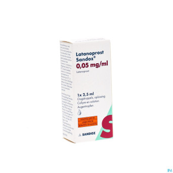 Latanoprost sandoz 50 mcg collyre sol 1flx2,5ml
