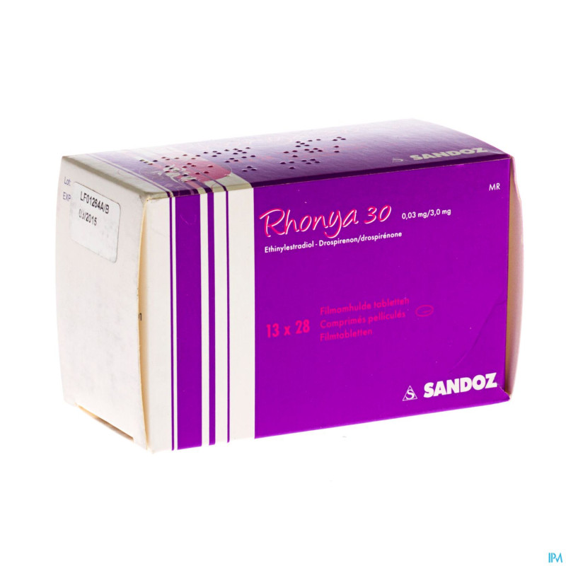 Rhonya 30 0,03 mg/3,0 mg sandoz comp pell 13 x 28