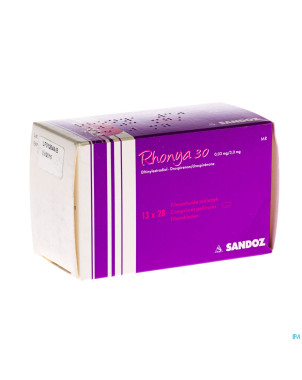 Rhonya 30 0,03 mg/3,0 mg sandoz comp pell 13 x 28
