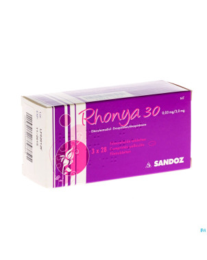 Rhonya 30 0,03 mg/3,0 mg sandoz comp pell 3 x 28