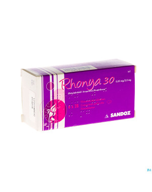 Rhonya 30 0,03 mg/3,0 mg sandoz comp pell 6 x 28