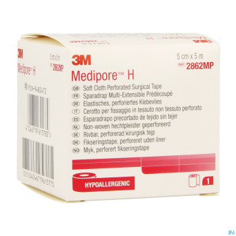Medipore h 3m perforated  5cmx5m rouleau 1 2862p-s