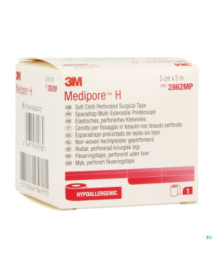 Medipore h 3m perforated  5cmx5m rouleau 1 2862p-s