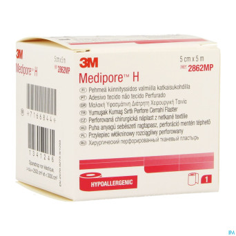 Medipore h 3m perforated  5cmx5m rouleau 1 2862p-s