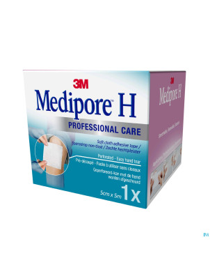 Medipore h 3m perforated  5cmx5m rouleau 1 2862p-s