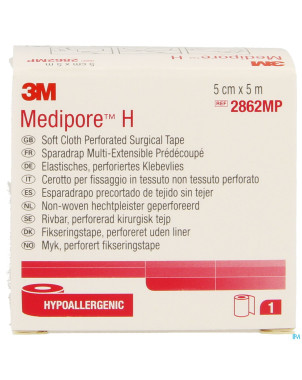 Medipore h 3m perforated  5cmx5m rouleau 1 2862p-s