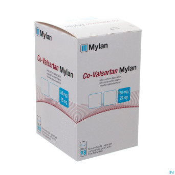 Co valsartan mylan 160 mg/25,0 mg comp pell 98