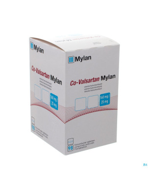 Co valsartan mylan 160 mg/25,0 mg comp pell 98