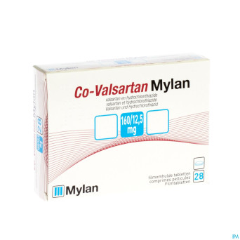 Co valsartan mylan 160 mg/12,5 mg comp pell 28