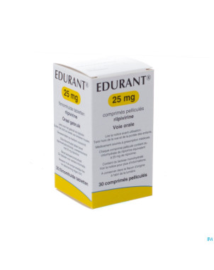 Edurant comp pell 30 x 25 mg