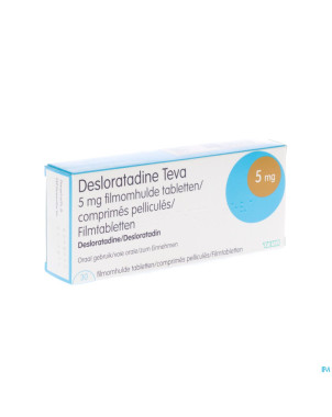 Desloratadine teva  5 mg comp pell  30 x  5 mg