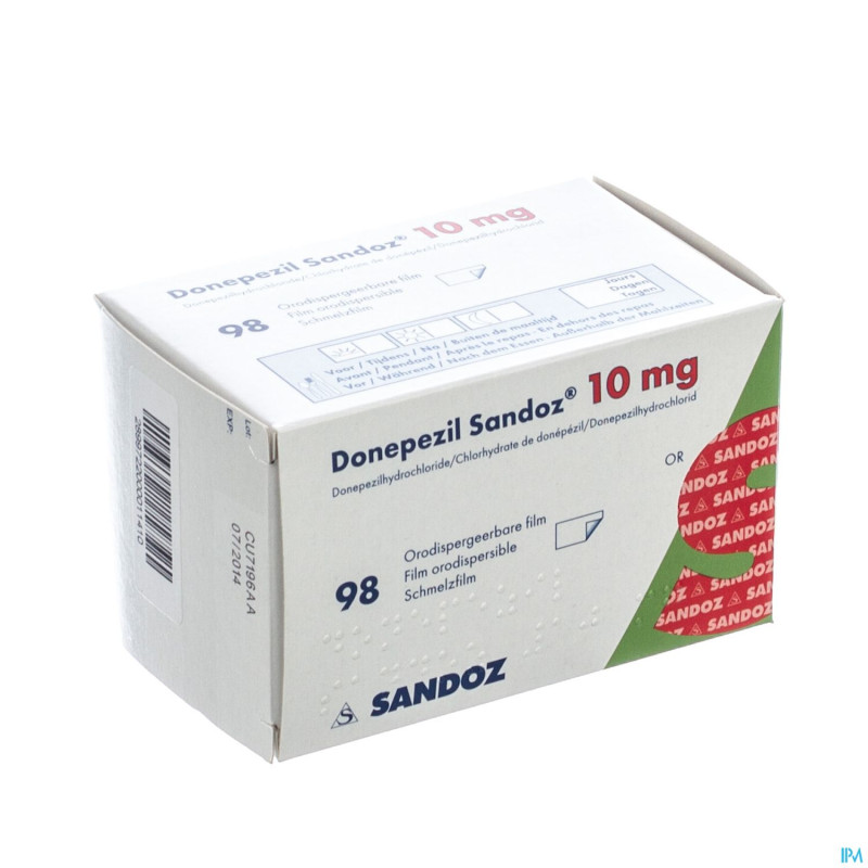 Donepezil sandoz 10,0 mg film orodisp 98 x 10,0mg