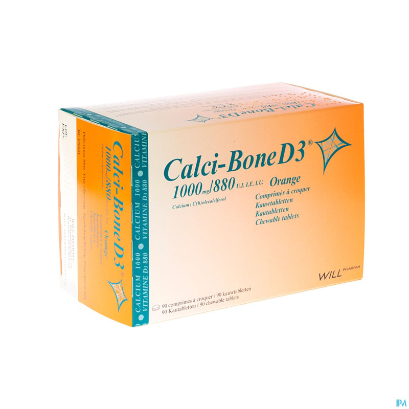 Calci bone d3 comp a croquer 90