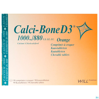 Calci bone d3 comp a croquer 90
