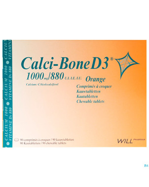 Calci bone d3 comp a croquer 90