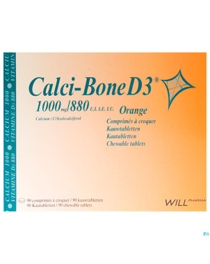 Calci bone d3 comp a croquer 90