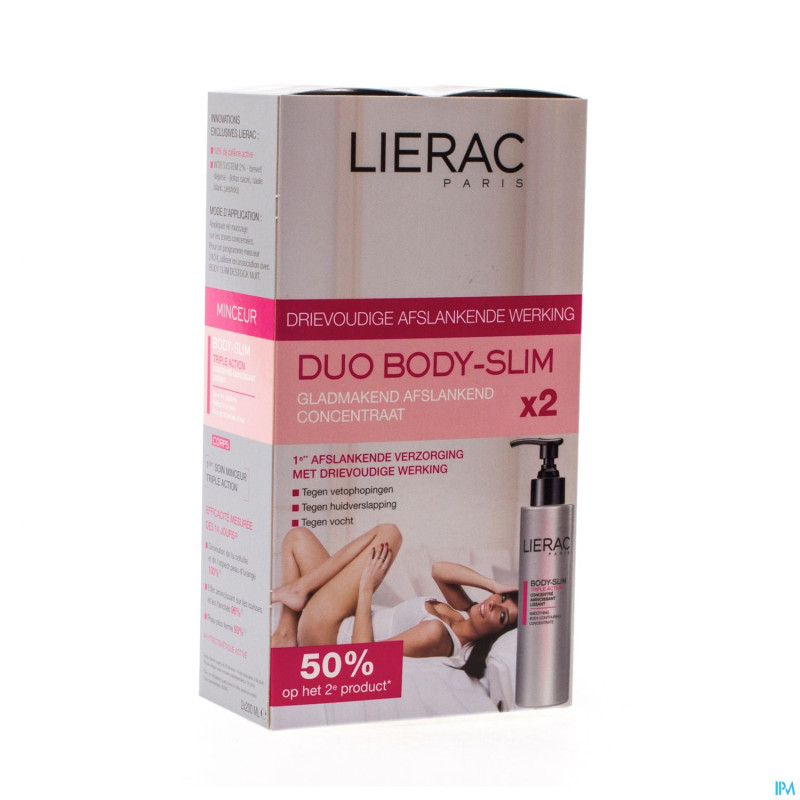 Lierac bodyslim conc.multi action fl pompe 2x200ml