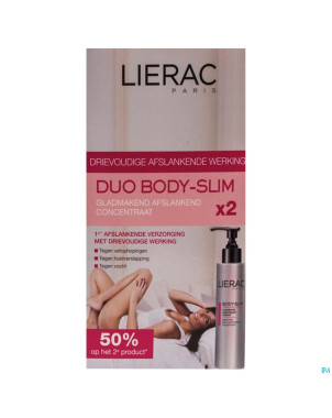 Lierac bodyslim conc.multi action fl pompe 2x200ml