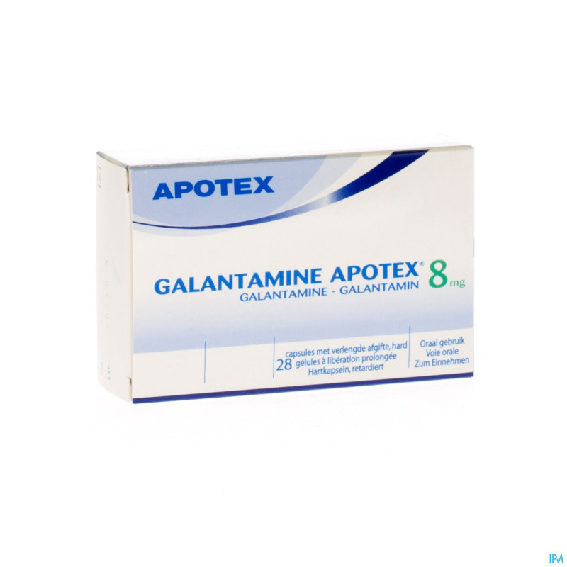 Galantamine apotex  8 mg caps liber prolonge 28
