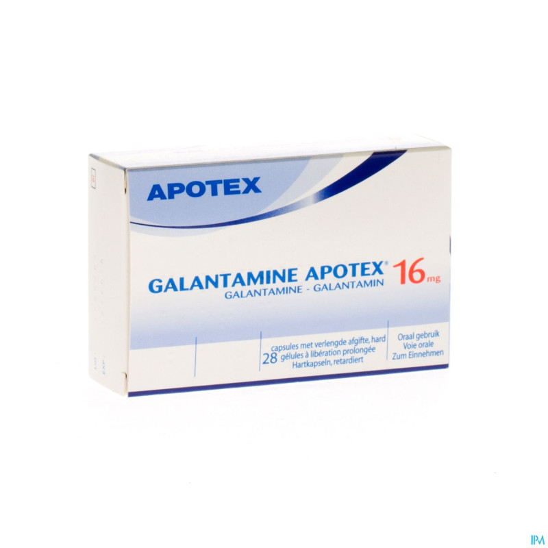 Galantamine apotex 16 mg caps liber prolonge 28
