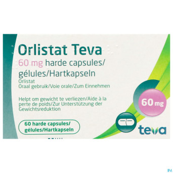 Orlistat teva caps dure  60 x  60 mg