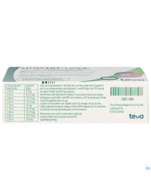 Orlistat teva caps dure  60 x  60 mg