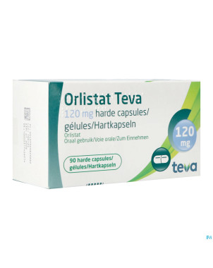 Orlistat teva caps dure  90 x 120 mg