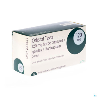 Orlistat teva caps dure  90 x 120 mg