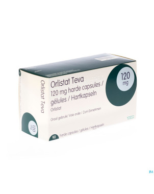 Orlistat teva caps dure  90 x 120 mg