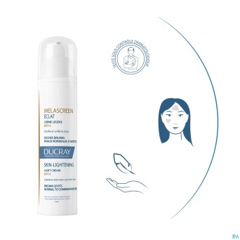 Ducray melascreen eclat creme legere ip15 40ml