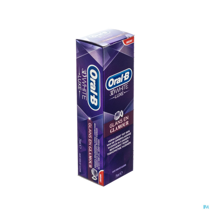 Oral b dentifrice 3d white luxe 75ml