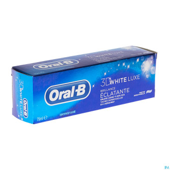 Oral b dentifrice 3d white luxe 75ml