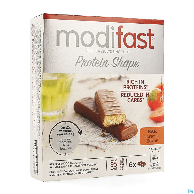 Modifast protiplus barre chocolat lt-caramel  162g