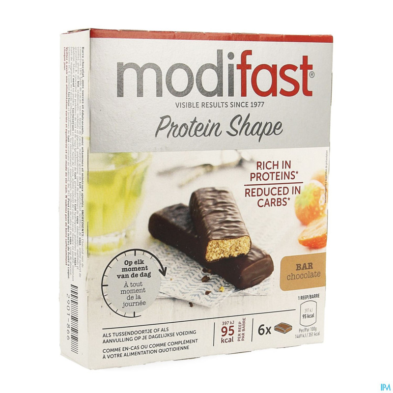Modifast protiplus barre chocolat noir-chocola162g