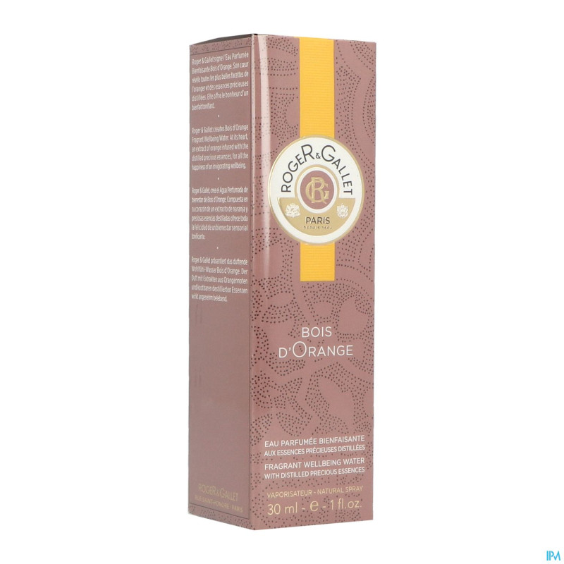Roger&gallet bois orange eau frche parf vapo  30ml