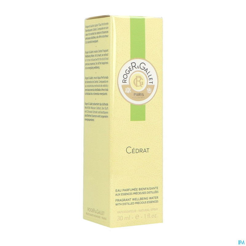 Roger&gallet cedrat eau fraiche parf    vapo  30ml