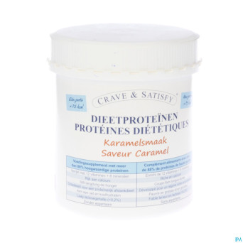 Crave & satisfy proteines diet.caramel pdr pot200g