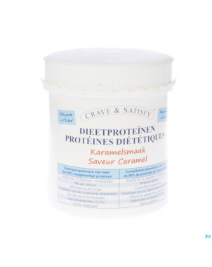 Crave & satisfy proteines diet.caramel pdr pot200g